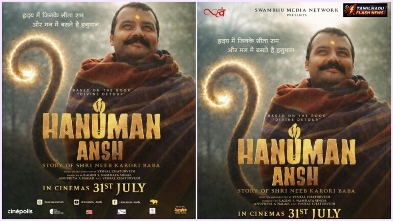 Promotional design celebrating the massive box office success of Hanuman Ansh.