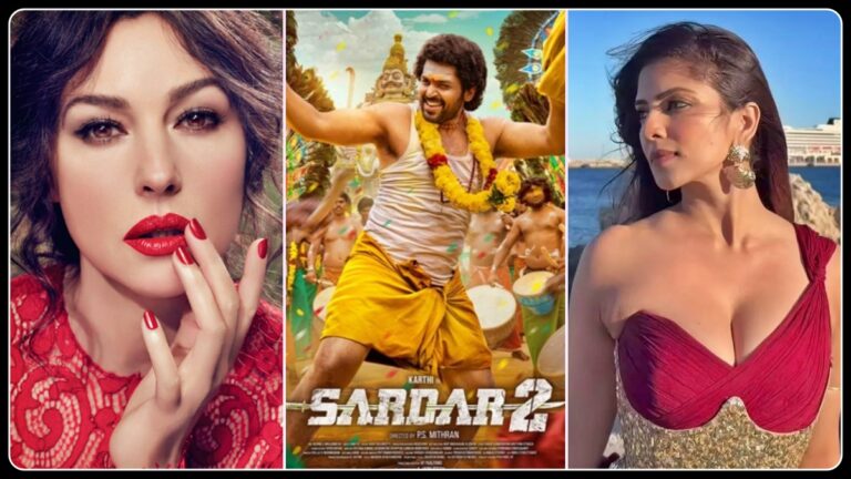 சர்தார் 2 பட விழாவில் பேசிய நடிகர் கார்த்தி மற்றும் மாலவிகா மோகனன்.