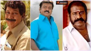 வடிவேலுவால் ஏற்பட்ட அவமானம்: விஜயகாந்த் எனக்கு ஆதரவாக நின்றார் - மீசை ராஜேந்திரன் உருக்கம்! Actor Meesai Rajendran with Vadivelu and Vijayakanth in a file photo.