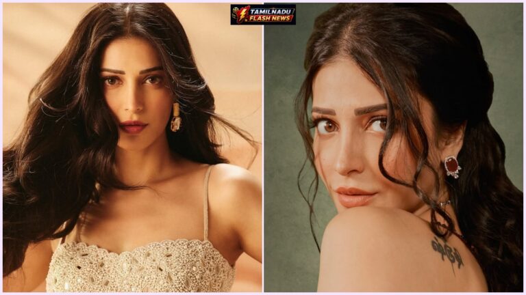 Actress Shruti Haasan speaking candidly about PCOS, motherhood, and menstrual health.