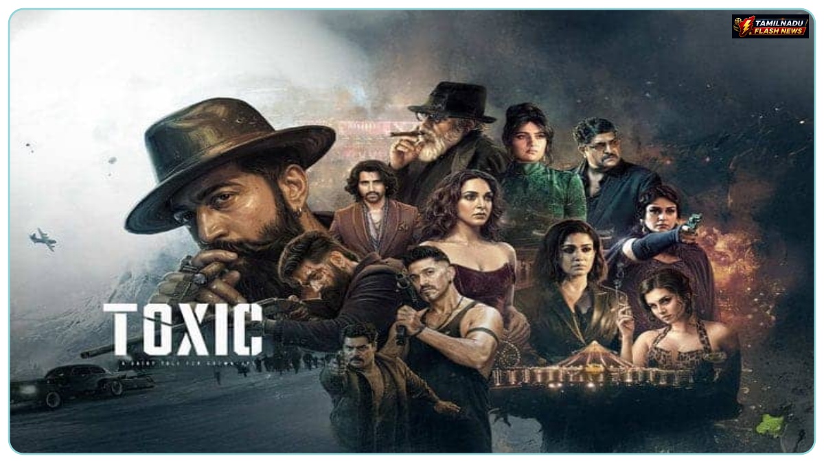 Official digital streaming poster for Yash's Toxic on Zee5.