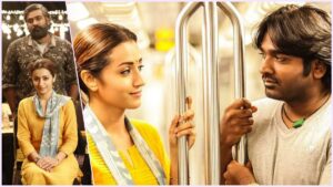 Theatrical re-release announcement visual for Vijay Sethupathi and Trisha's 96.