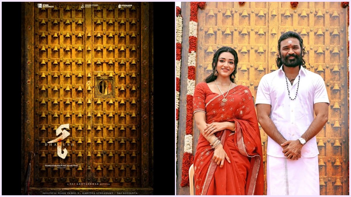 Editorial visual featuring action shooting themes for Dhanush's D56.