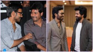 கமர்ஷியல் பாதைக்குத் திரும்பும் தனுஷ் மற்றும் சிவகார்த்திகேயன்: அடுத்தடுத்து வெளியாகும் மாஸ் படங்கள்! Editorial visual featuring Dhanush and Sivakarthikeyan.