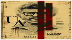 Editorial visual featuring Superstar Rajinikanth's Jailer 2.