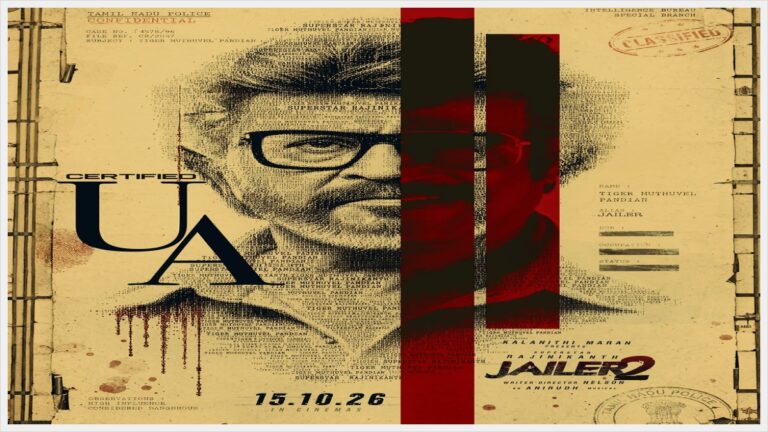 Editorial visual featuring Superstar Rajinikanth's Jailer 2.