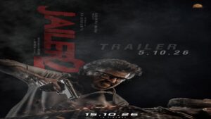 Official trailer release announcement visual for Superstar Rajinikanth's Jailer 2.