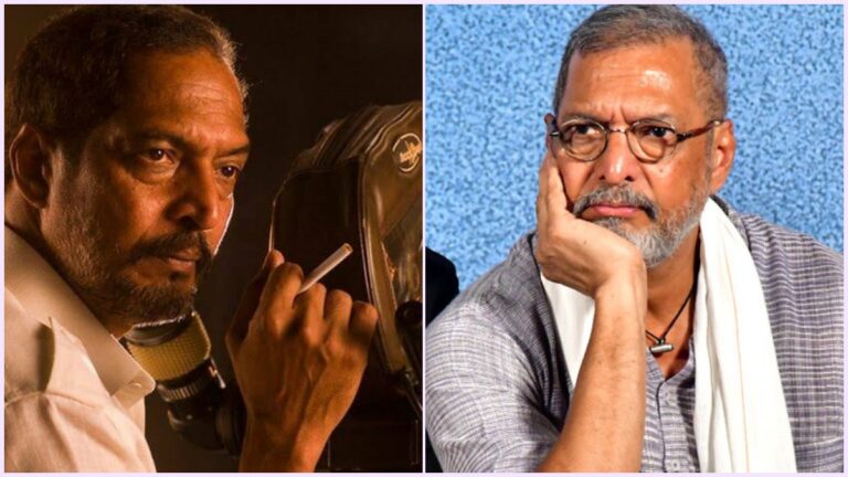 Editorial memorial visual featuring veteran actor Nana Patekar.