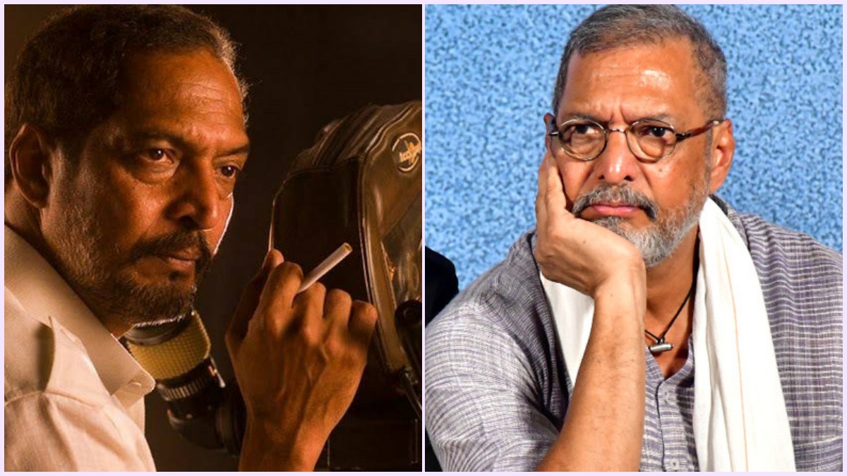 Editorial memorial visual featuring veteran actor Nana Patekar.