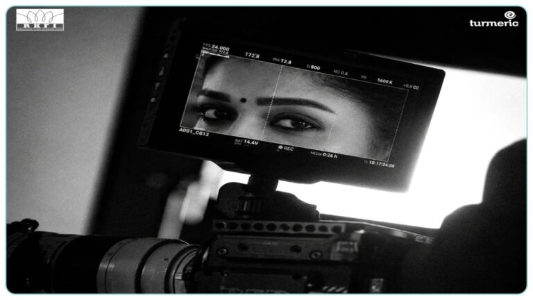 Editorial visual featuring Nayanthara joining the cast of Dharman.
