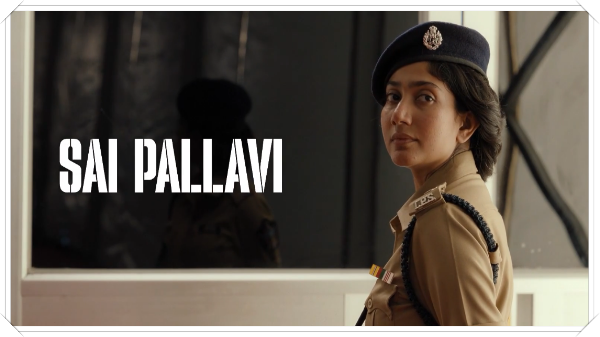 Editorial visual announcing the worldwide release date for Sai Pallavi's Om.