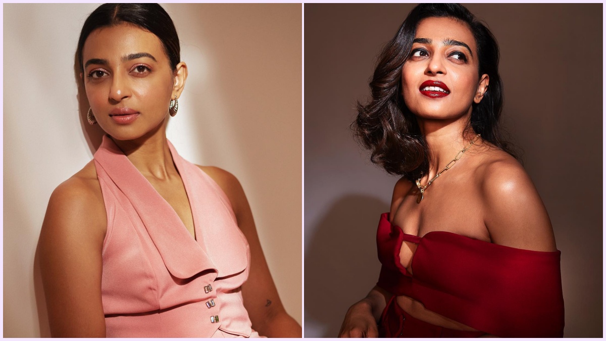 Editorial visual featuring actress Radhika Apte's comments on colorism in South Indian cinema.