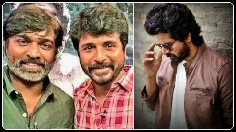 மேடையில் உணர்வுபூர்வமாகப் பேசும் நடிகர் சிவகார்த்திகேயனின் செய்திப் படம்.